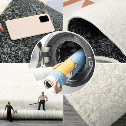 VIKAMA Simple Carpet Coffee Shop Carpet Living Room Rug For Bedroom Entrance Hall Doormat Bedroom Decoration  Bathroom Floor Mat
