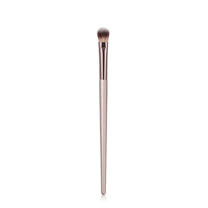 Champagne Makeup Brush Set | Foundation & Powder Flat Head Cosmetic Brush