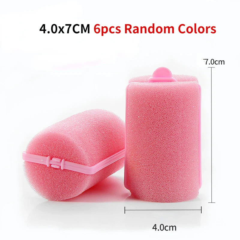 Soft Sponge Foam Cushion Hair Rollers | DIY Home Hair Styling Kit