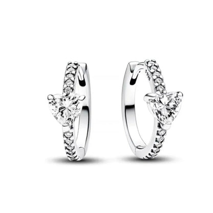 925 Sterling Silver Stud Earrings Set | Butterfly Snowflake Heart Moon Jewelry Gift
