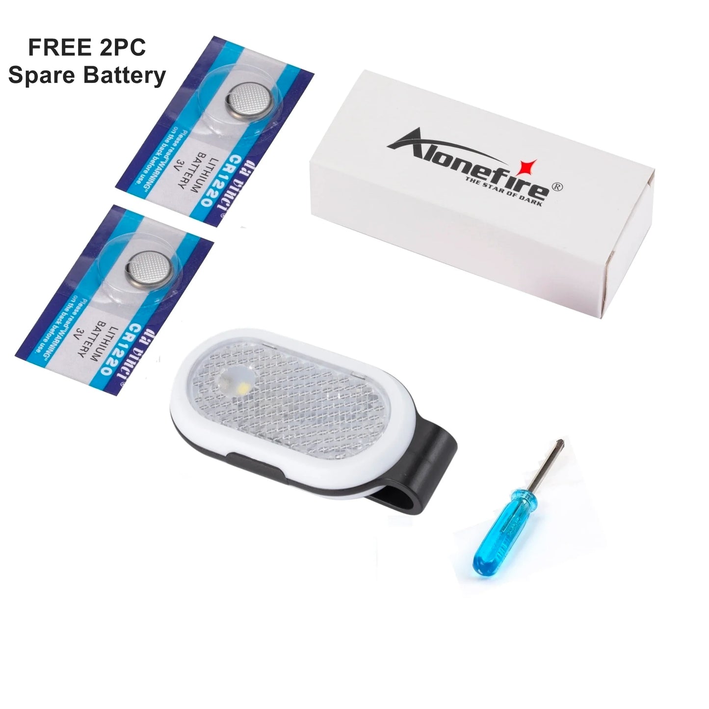 Compact LED Safety Light for Night Running, Hiking, and Walking | Clip-On Emergency Warning Lamp