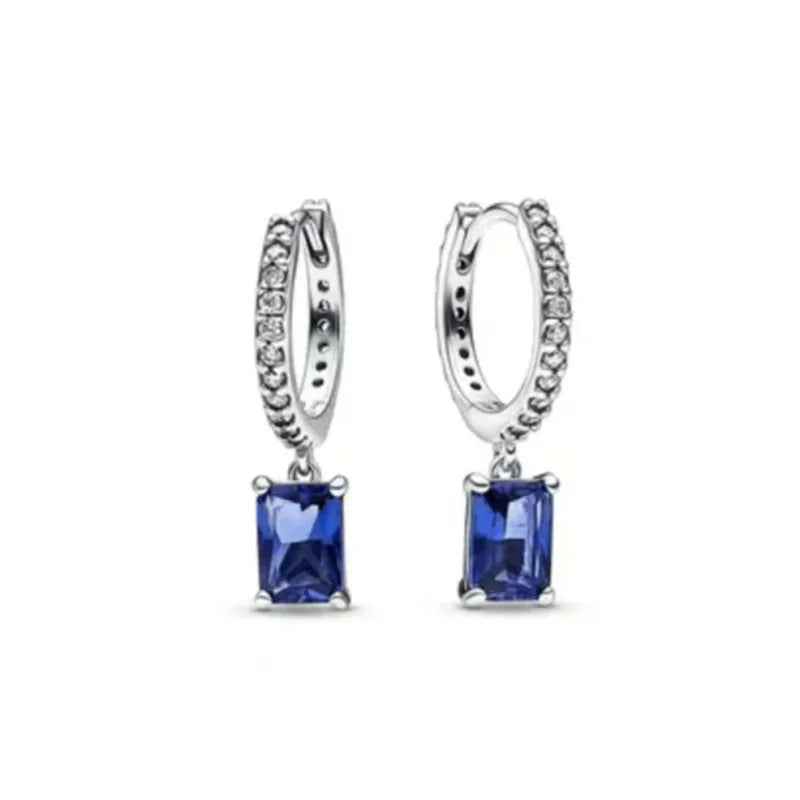925 Sterling Silver Snowflake Heart Earrings | Fine Stud Earrings for Women