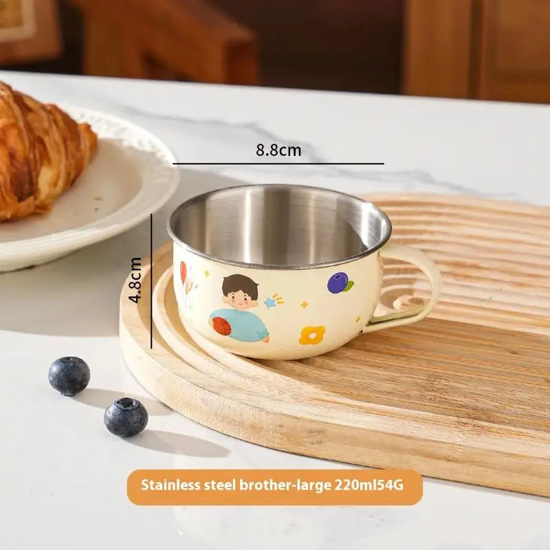 Kids Stainless Steel Water Cup | Anti-Scalding Mini Mug 80/220ml