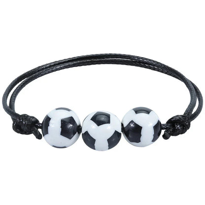 Sports Bracelet Set | 5 or 10 Pack Adjustable Beaded Bracelets for Sports Theme Parties