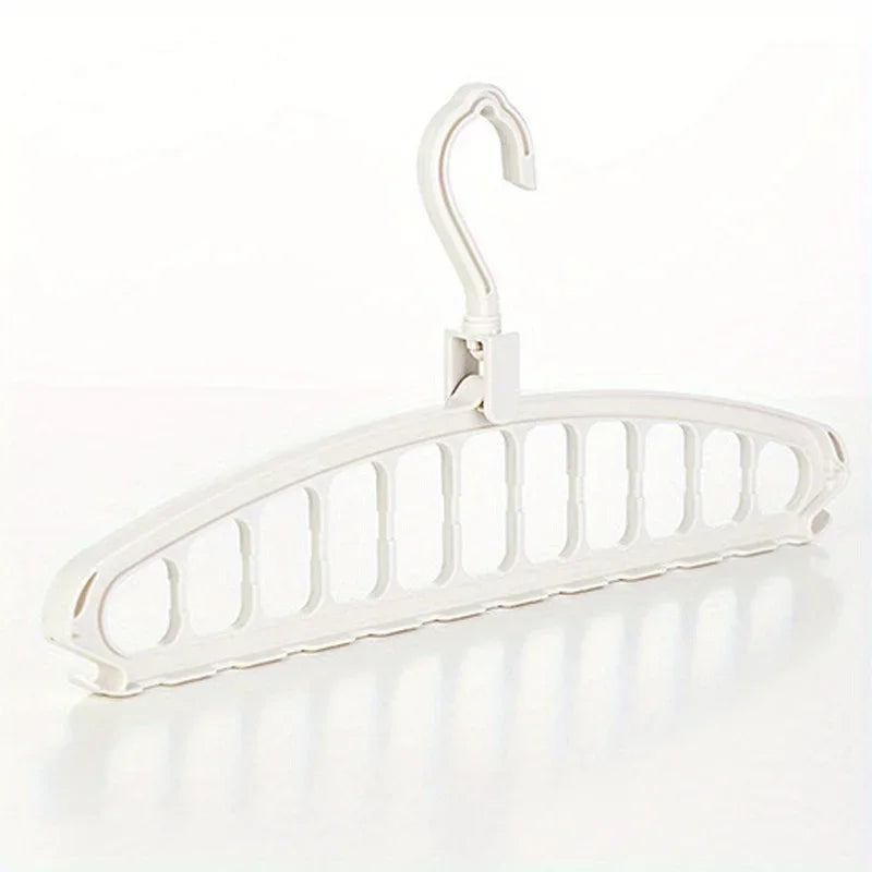 1PC Multi-Hole Space-Saving Clothes Hanger! Foldable for Home/Bedroom/Travel – Fits Pants/Shirts/Skirts