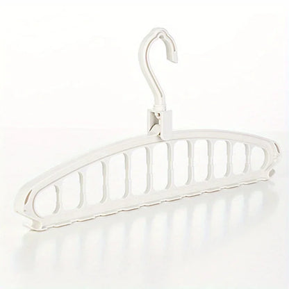 1PC Multi-Hole Space-Saving Clothes Hanger! Foldable for Home/Bedroom/Travel – Fits Pants/Shirts/Skirts