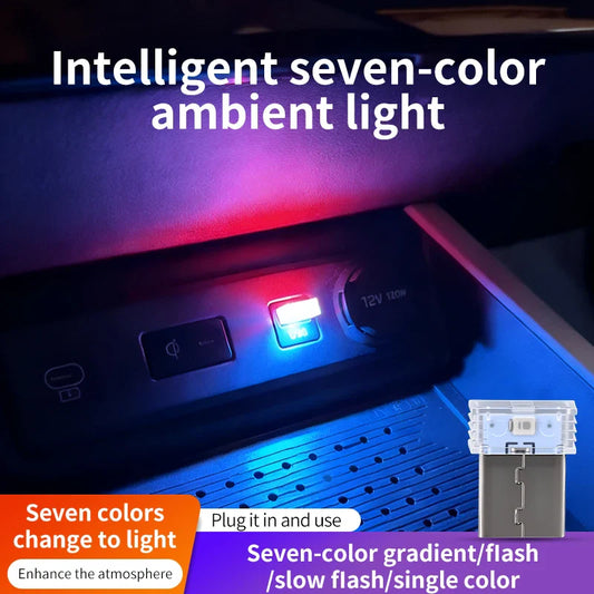Car USB Atmosphere Light | LED Touch Control Interior Decoration Lamp