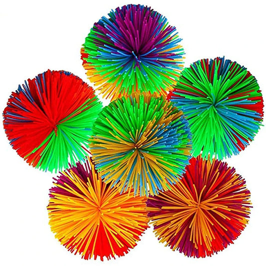 Rainbow Stringy Balls Sensory Fidget Toy | Party Favors & Outdoor Fun for Kids