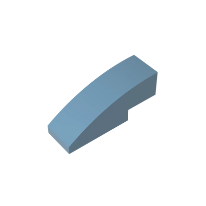 Gobricks GDS-657 Slope, Curved 3 x 1 | Compatible Building Block for Creative Construction