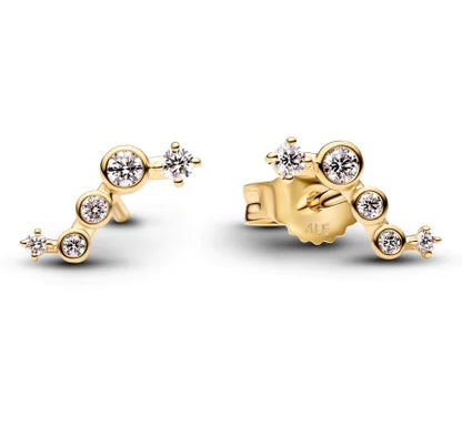 925 Silver Heart and Butterfly Stud Earrings | Elegant Fine Jewelry Gift for Women