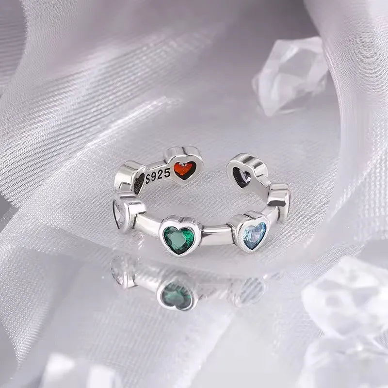 VENTFILLE 925 Sterling Silver Flower Ring | Hollow Out Retro Jewelry for Women