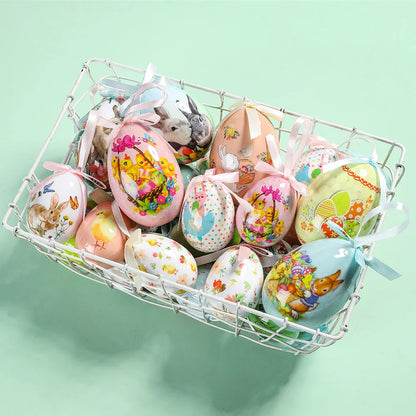 3 Pcs Easter Eggs Bunny Easter Decoration Basket 7 Cm Foam Eggs Home Decor Festoons Hen Party Room Deco Easter Decoration 2024