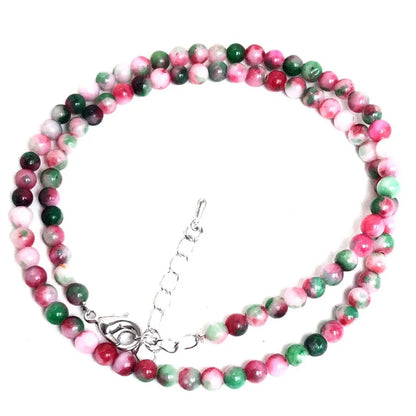 4mm Natural Stone Choker Necklace | Bohemian Crystal Collar Jewelry for Women