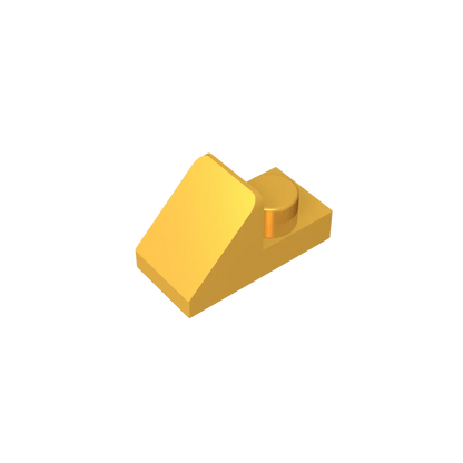 Gobricks GDS-832 Slope 45 2x1 with 2/3 Cutout | Compatible Building Block for DIY