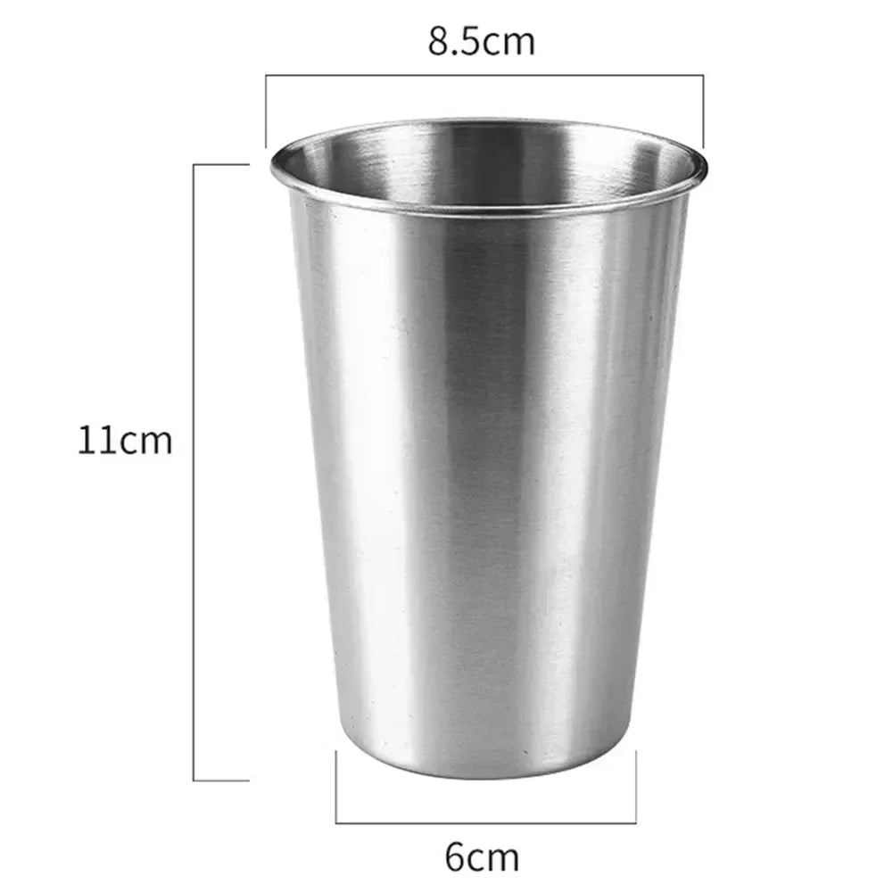 Stainless Steel Beer Cup Set | Durable Mugs for Camping, Coffee, and Whiskey