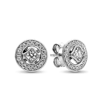 925 Sterling Silver Stud Earrings Set | Butterfly Snowflake Heart Moon Jewelry Gift