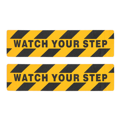 2 Pcs Sticker Red Reflective Tape Warning The Sign Safety Stickers Floor Adhesive Watch Your Step