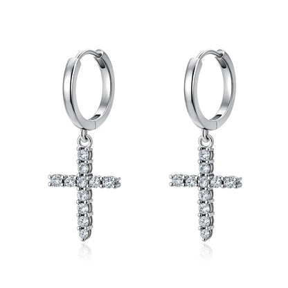 925 Sterling Silver Cherry Butterfly Shining Zircon Stud Earrings | Women's Holiday Charm Jewelry
