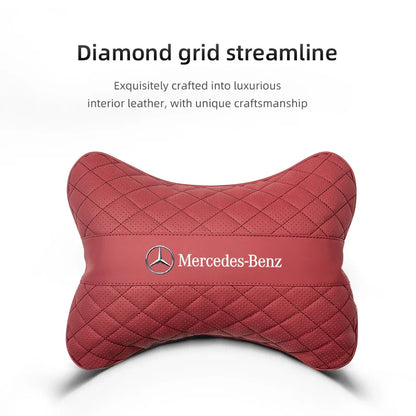 Car Seat Head Support Cushion Lumbar Pillow Interior Accessories For Mercedes Benz AMG Smart W205 C300 W203 W206 W108 W124 W126