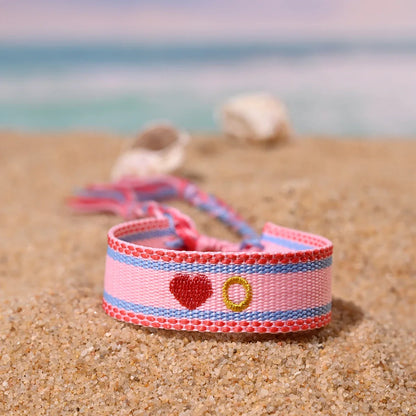 Handwoven Initial Letter Bracelet | Personalized Friendship Gift for Women
