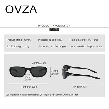 OVZA Rectangle Sunglasses for Women | UV400 Retro Fashion Shades