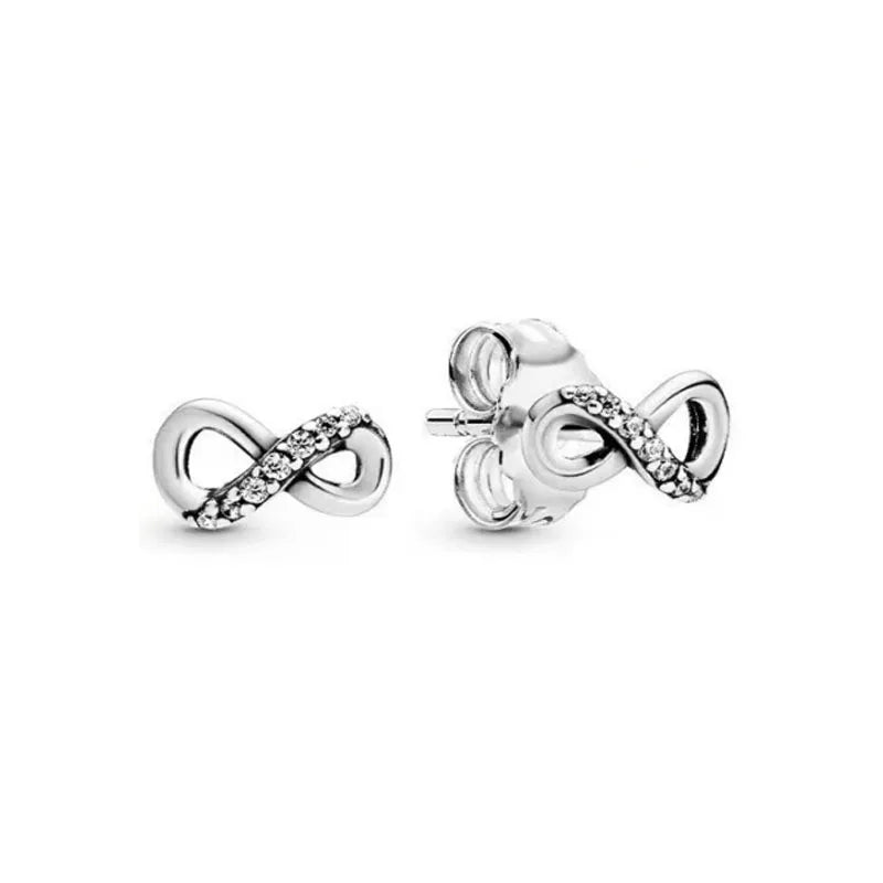 925 Sterling Silver Snowflake Heart Earrings | Fine Stud Earrings for Women