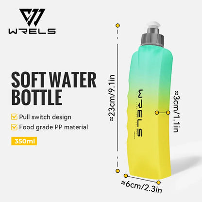 WRELS Curved Waist Water Bottle | BPA-Free Sports Bottle for Running Cycling Travel