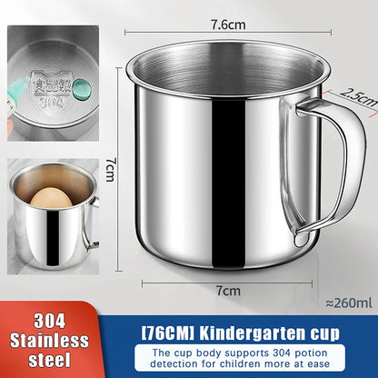 Stainless Steel Coffee Mug | Portable Camping Cup with Handle for Travel and Home