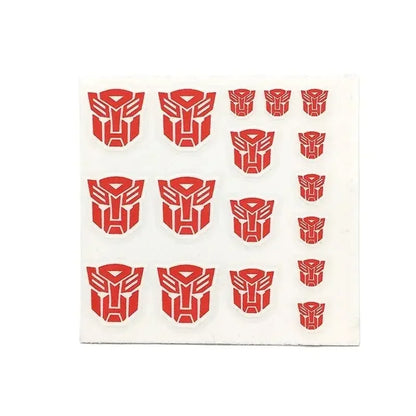 17 45Pcs/Sheet 3D Pressure Sign Stickers | Red Purple Children's Stationery Decals