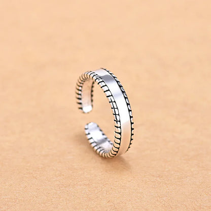 925 Sterling Silver Zircon Adjustable Ring | Women's Cocktail Jewelry