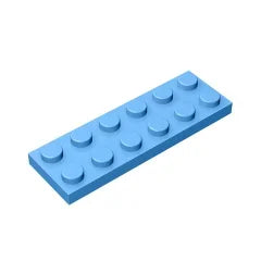 Plate 2 x 6 Building Block | Compatible Building Brick for DIY Creations