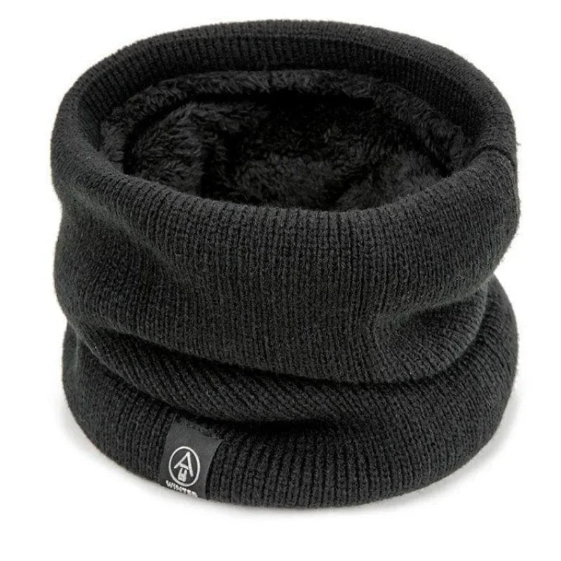 Knitted Neck Gaiter – Thick Fleece-Lined Winter Neck Warmer & Face Cover for Women & Men, Cold-Proof Sports Scarf for Running, Skating, Hiking