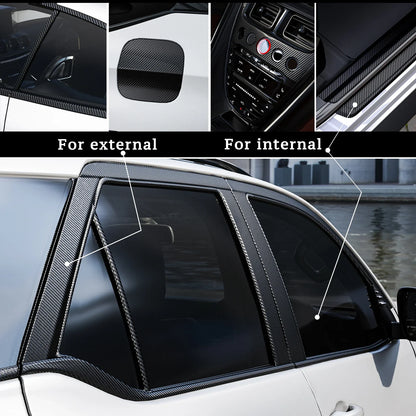 Car Body Vinyl Carbon Fiber Wrap Matte Accessories Glossy Black Sticker 3D 4D 5D 6D Auto Foil Cover Motorcycle Decoration Film