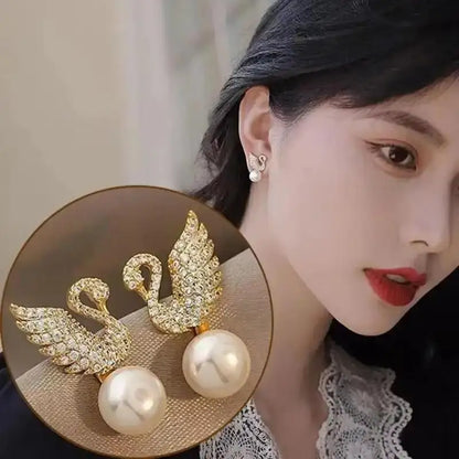 Korean Fashion Seven Star Zircon Earrings | Luxury Crystal Stars Stud Earrings