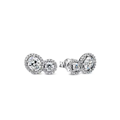 925 Silver Heart and Butterfly Stud Earrings | Elegant Fine Jewelry Gift for Women