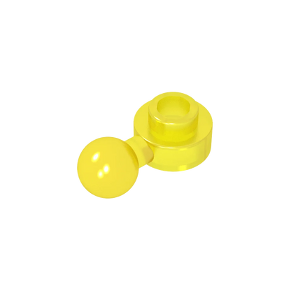 Gobricks GDS-1500 Hinged Plate 1x1 with Ball Head | Compatible Building Brick