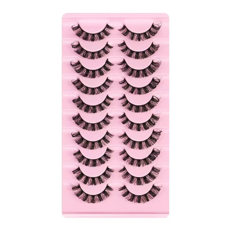10Pairs 3D Mink Lashes Russian Strip Lash | Dramatic False Eyelashes for a Bold Look