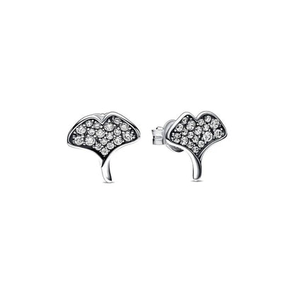 925 Sterling Silver Snowflake Heart Earrings | Fine Stud Earrings for Women
