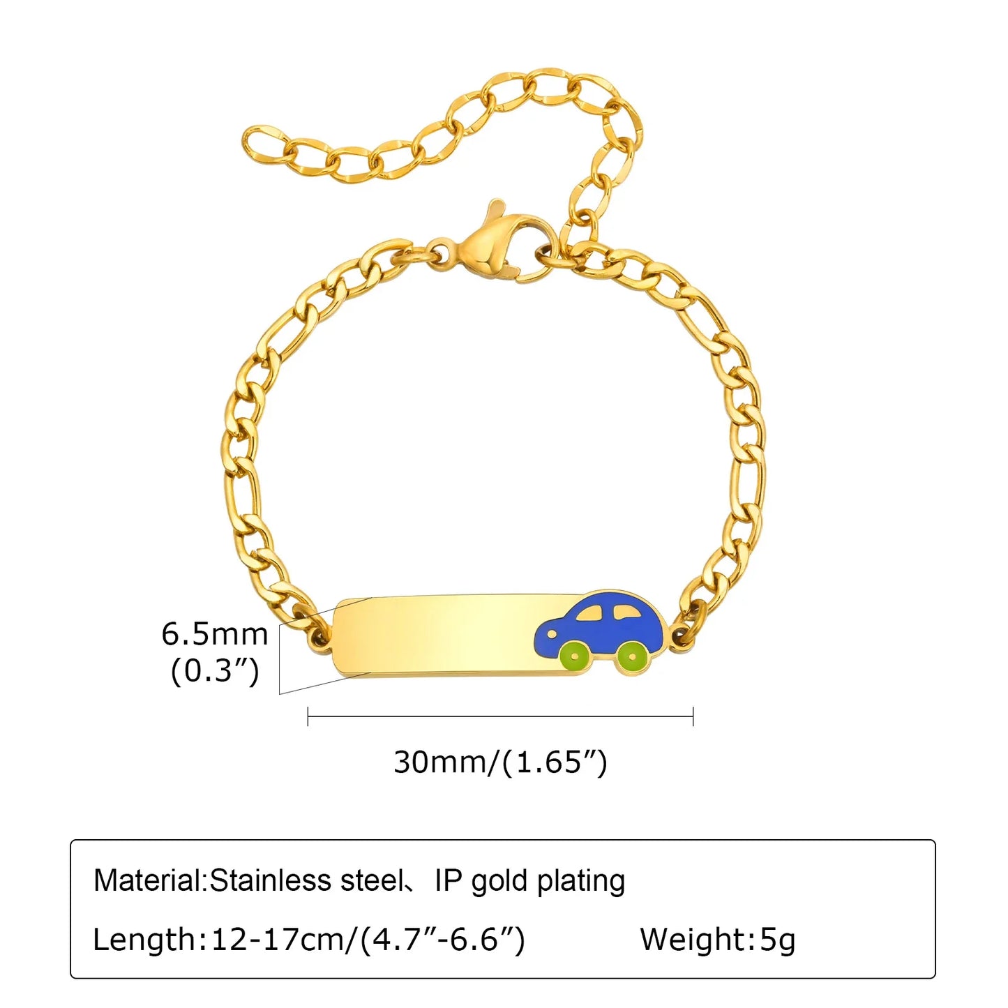 Custom Stainless Steel Name Bracelet | Personalized Gift for Daughter