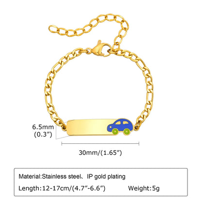 Custom Stainless Steel Name Bracelet | Personalized Gift for Daughter