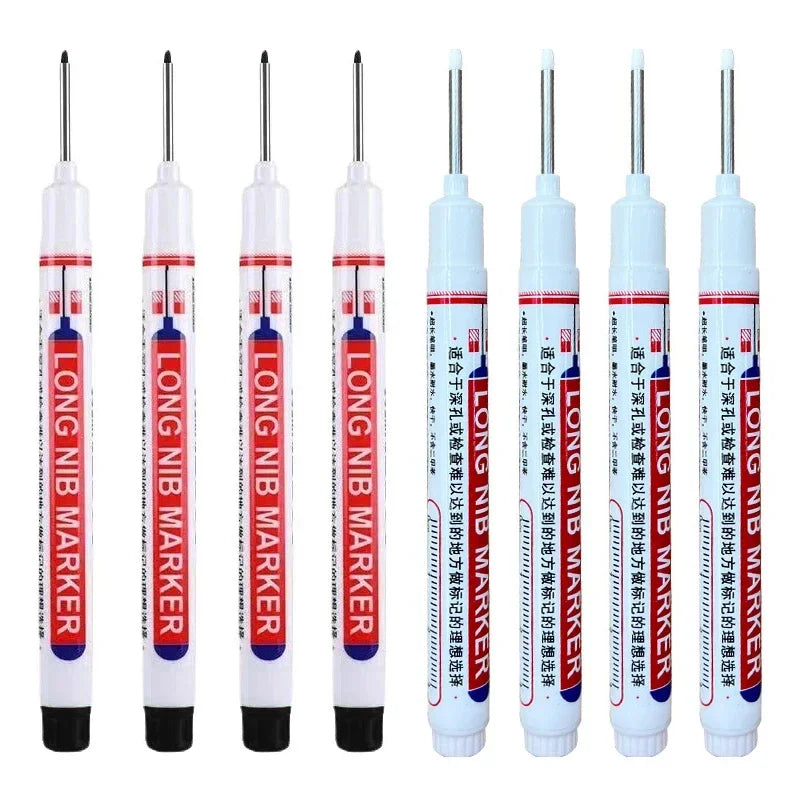 20mm Deep Hole Long Nib Markers Set | Multi-Purpose Perforating Pen for Metal, Wood, and Glass