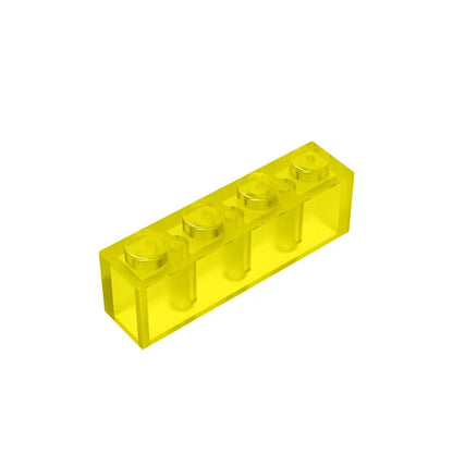 Gobricks GDS-534 Brick 1 x 4 without Bottom Tubes | Compatible Building Block Set