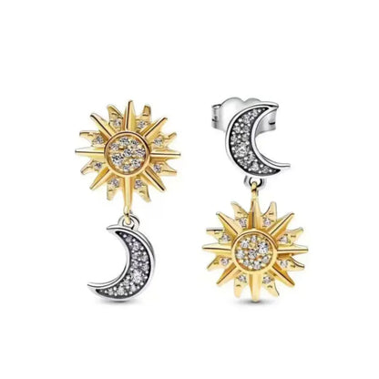 925 Sterling Silver Snowflake Heart Earrings | Fine Stud Earrings for Women