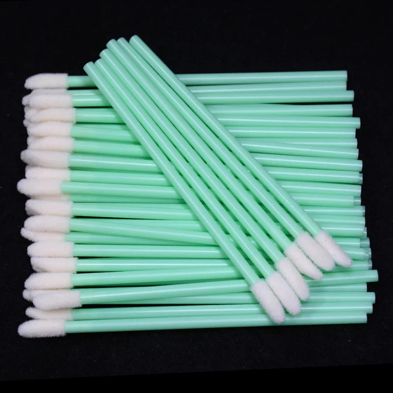 Kekelala 50Pcs Disposable Lip Brushes | Multi-Use Makeup Applicators for Lip Gloss and Eyelash Extensions
