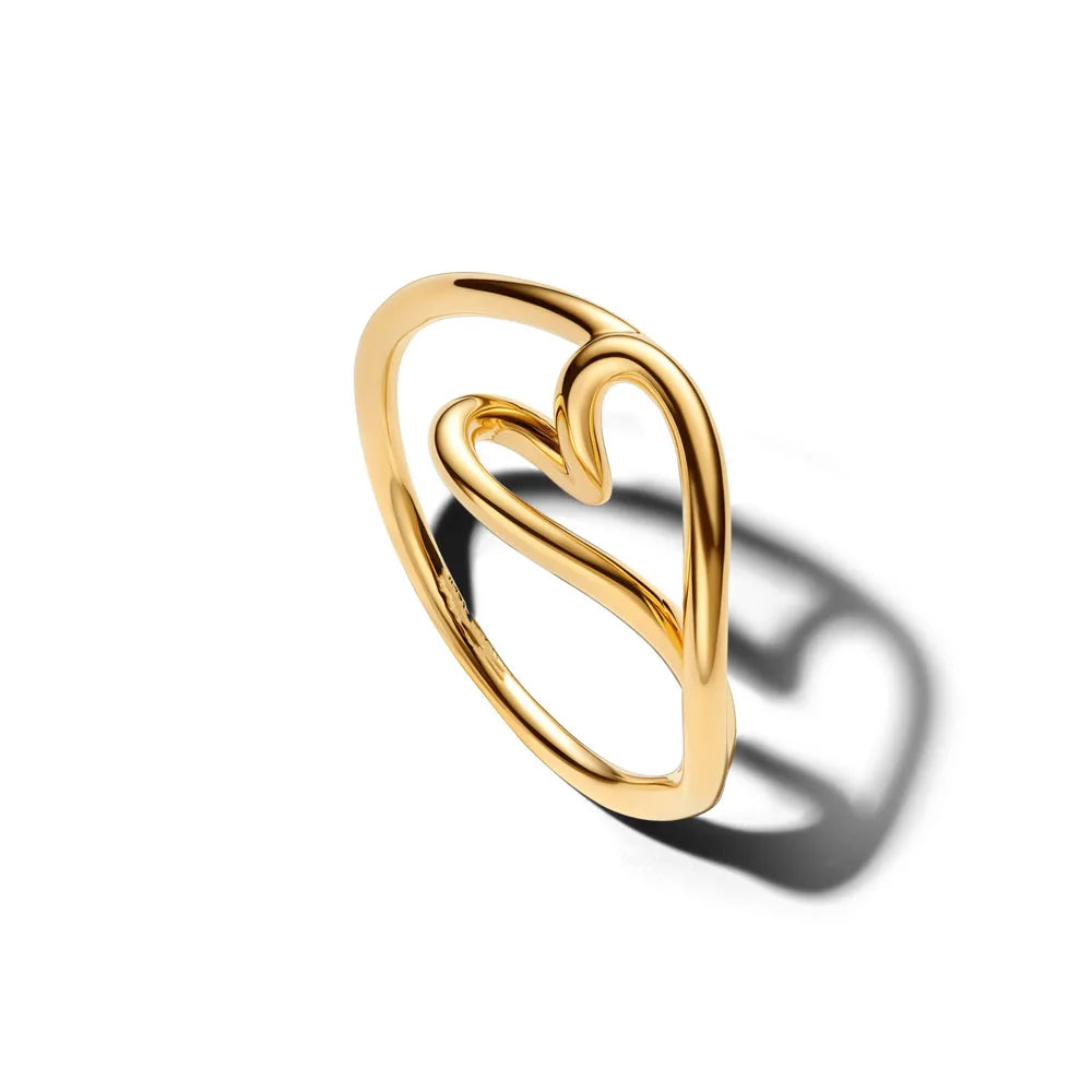 925 Sterling Silver Heart Butterfly Ring | Classic Zircon Wedding Bands for Women
