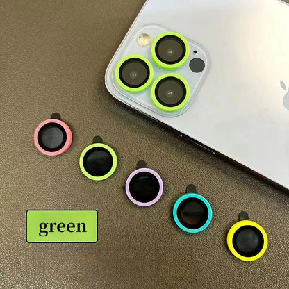 Glowing Tempered Glass Camera Lens Protector | For iPhone 14 13 12 11 15 Pro Max