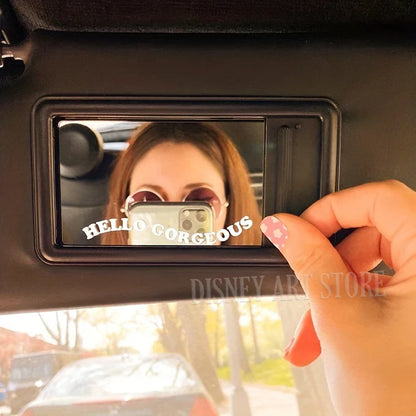 Self-Care Motivational Rearview Mirror Decal | Cute Car Vinyl Sticker
