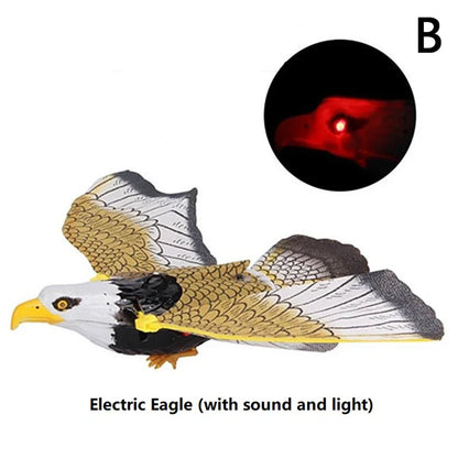 Luminous Hanging Eagle Bird Repellent with Music | Eco-Friendly Flying Bird Scarer for Garden Safety