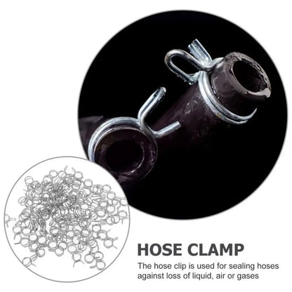 10Pcs 5mm-30mm Tube Hose Clamp Set | Stainless Steel Spring Clips Kit