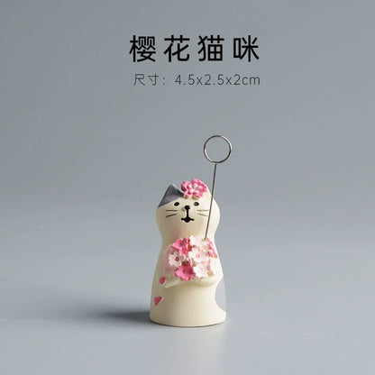 Cute Cat Wedding Zakka Figurine Bride Baby Stroller Resin Model Miniatures Model Cake Ornaments Decor Crafts Desktop Accessories